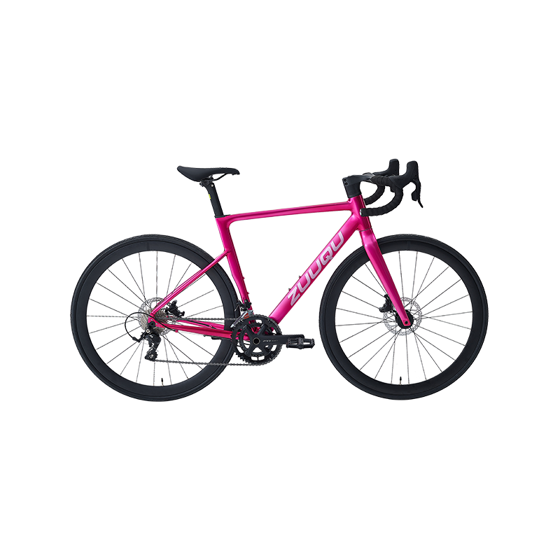 Hyb-047 Rose Pink 700C Alloy Road Bike con neumáticos de 28c