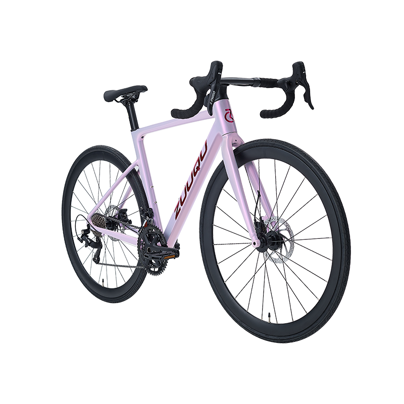 Hyb-049 Púrpura Púrpura Durable Buena bicicleta de ruta de absorción de choque