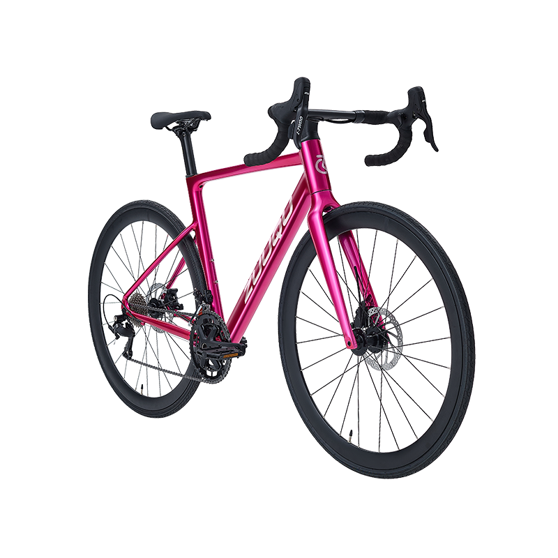 Hyb-047 Rose Pink 700C Alloy Road Bike con neumáticos de 28c